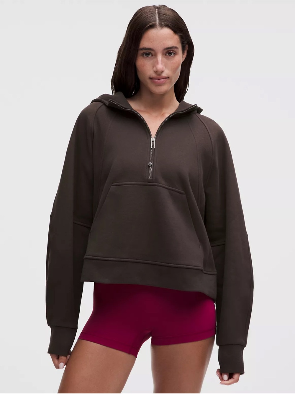 Lululemon Scuba Oversized Half Zip Cotton Fleece Hoodie Pullover Medium Large
